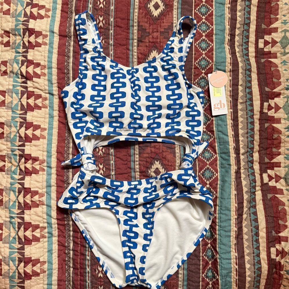 NWT GB girls one piece bathing suit size 14 girls